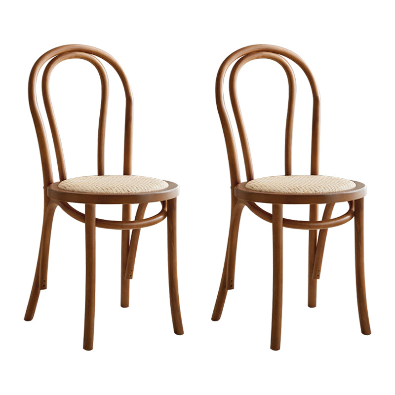 Sillas de madera de haya de estilo moderno, sillas de comedor de cocina con parte trasera Windsor