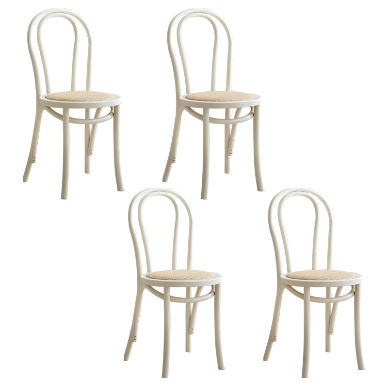Sillas de madera de haya de estilo moderno, sillas de comedor de cocina con parte trasera Windsor