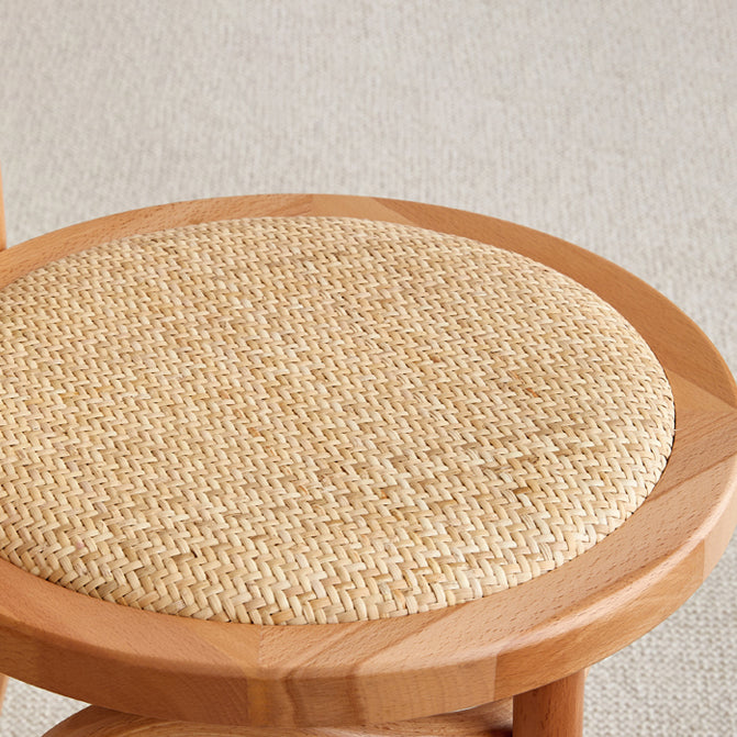 Sillas de madera de haya de estilo moderno, sillas de comedor de cocina con parte trasera Windsor