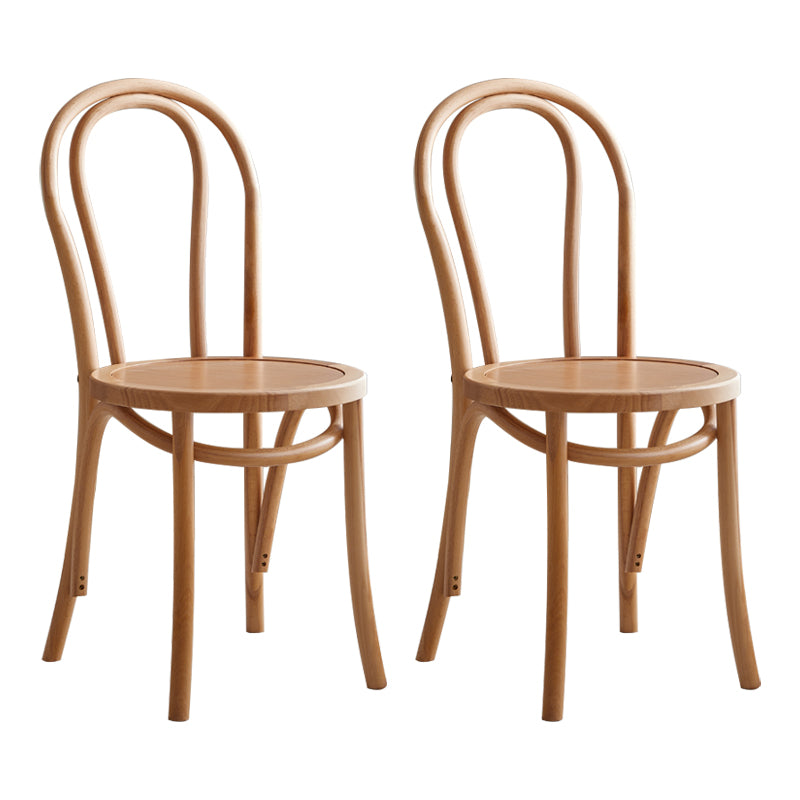 Sillas de madera de haya de estilo moderno, sillas de comedor de cocina con parte trasera Windsor