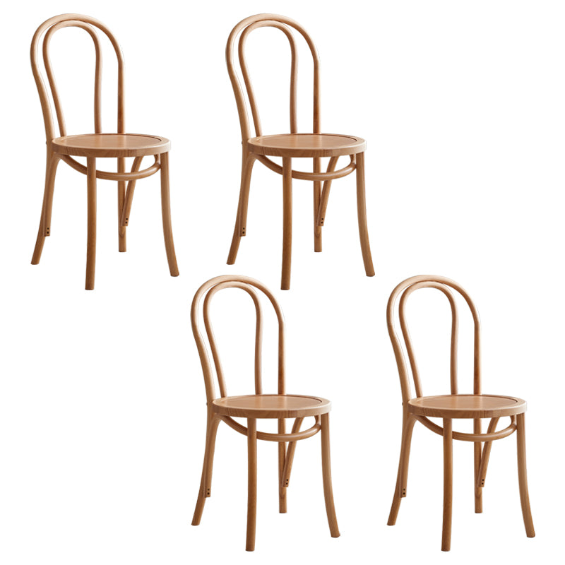 Sillas de madera de haya de estilo moderno, sillas de comedor de cocina con parte trasera Windsor