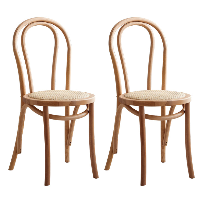 Sillas de madera de haya de estilo moderno, sillas de comedor de cocina con parte trasera Windsor