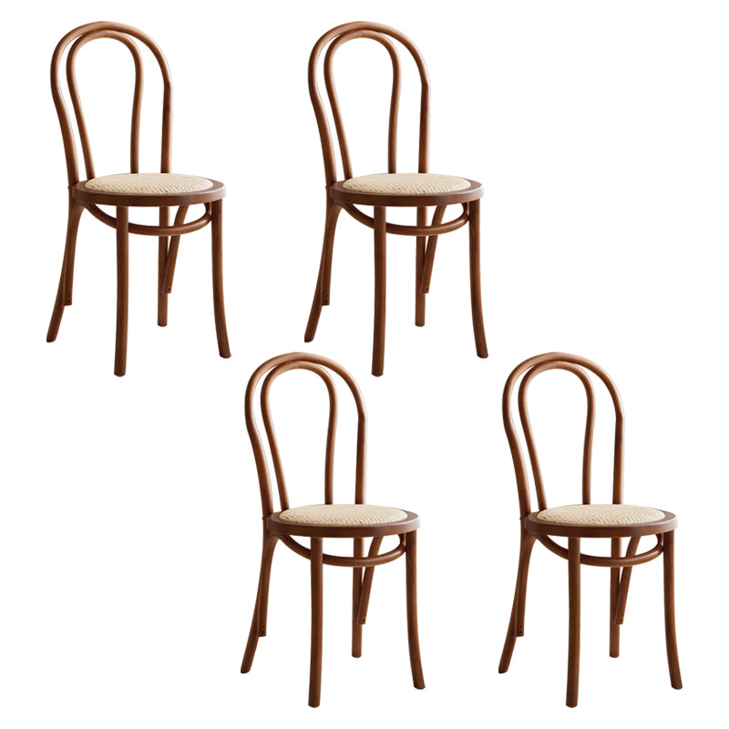 Sillas de madera de haya de estilo moderno, sillas de comedor de cocina con parte trasera Windsor