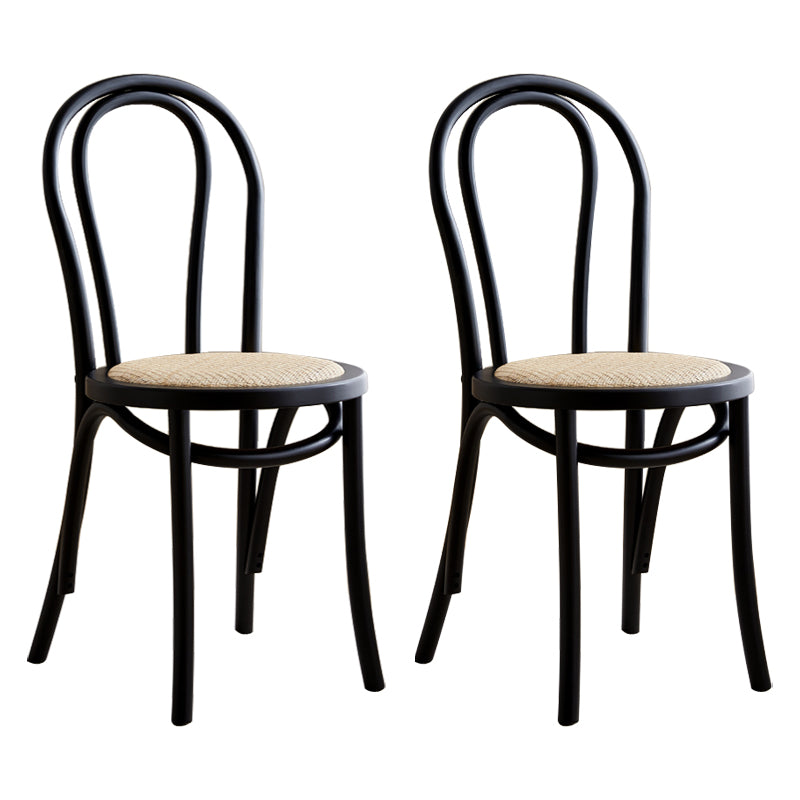 Sillas de madera de haya de estilo moderno, sillas de comedor de cocina con parte trasera Windsor