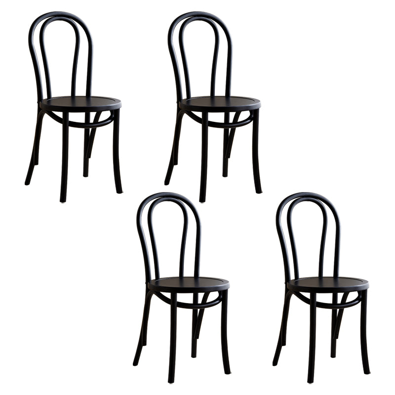 Sillas de madera de haya de estilo moderno, sillas de comedor de cocina con parte trasera Windsor