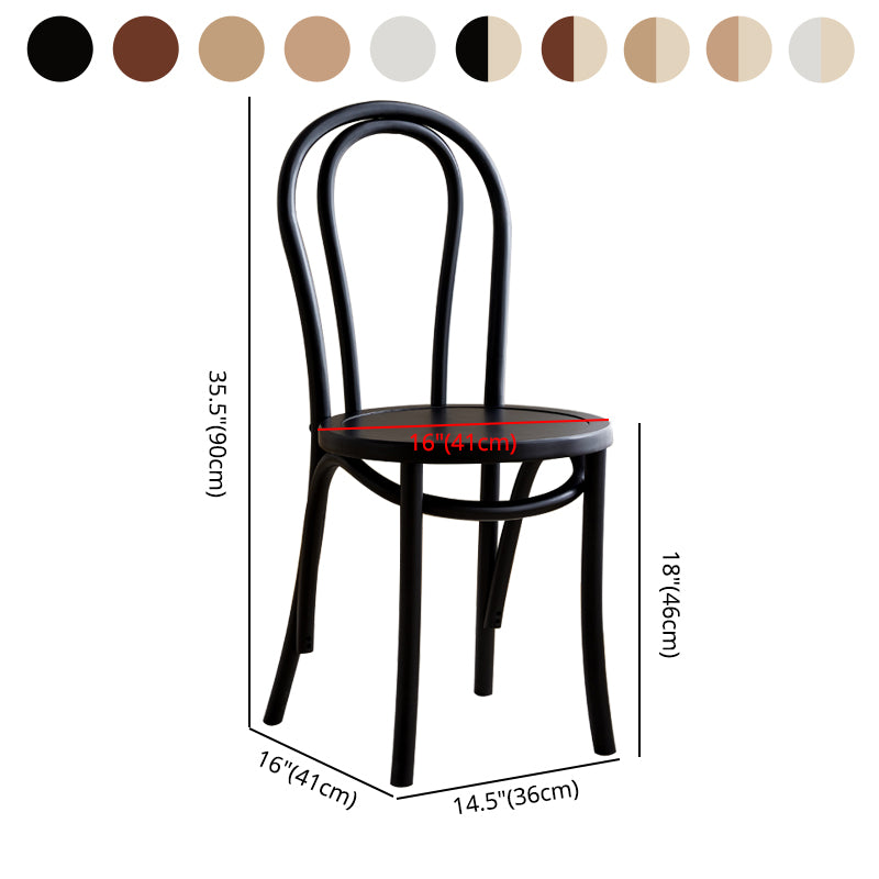Sillas de madera de haya de estilo moderno, sillas de comedor de cocina con parte trasera Windsor
