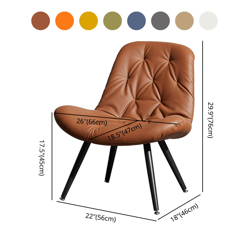 Silla moderna para interiores y exteriores, zapatilla de casa de metal, silla Parsons tapizada sin brazos
