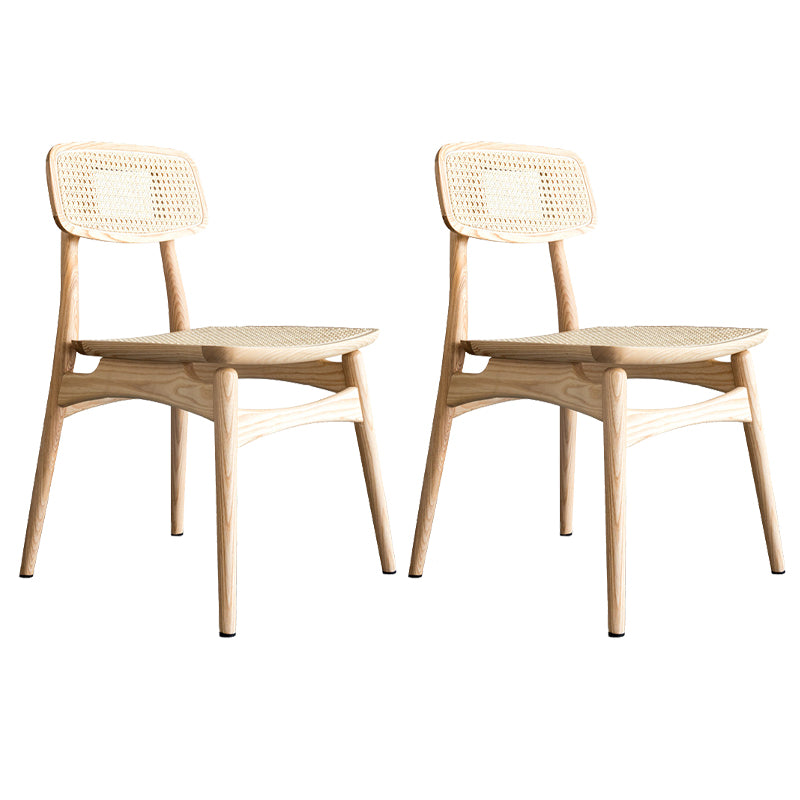 Chaise en bois de chêne de style contemporain, cuisine, salle à manger, chaises latérales à dossier ouvert