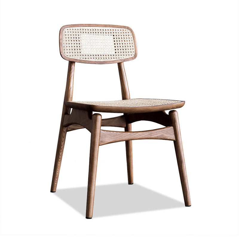 Chaise en bois de chêne de style contemporain, cuisine, salle à manger, chaises latérales à dossier ouvert