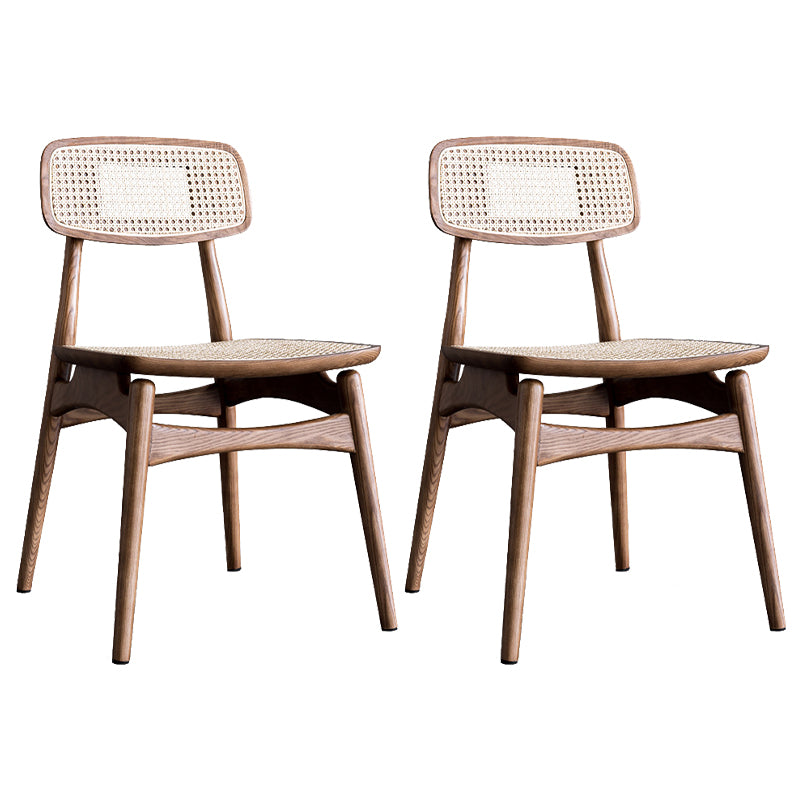 Chaise en bois de chêne de style contemporain, cuisine, salle à manger, chaises latérales à dossier ouvert