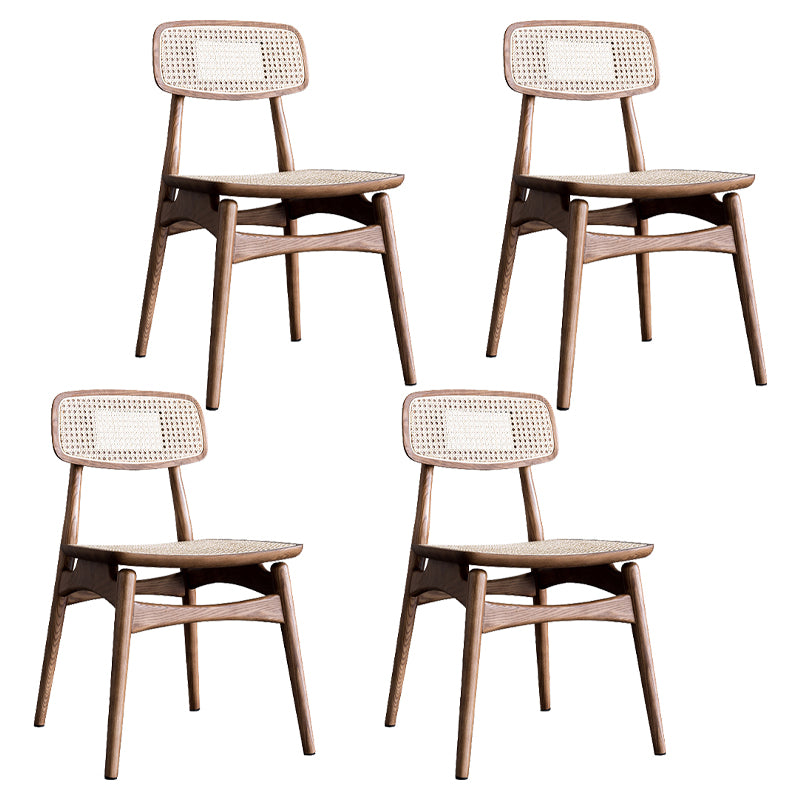 Chaise en bois de chêne de style contemporain, cuisine, salle à manger, chaises latérales à dossier ouvert