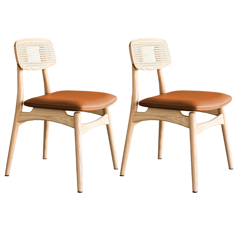 Chaise en bois de chêne de style contemporain, cuisine, salle à manger, chaises latérales à dossier ouvert