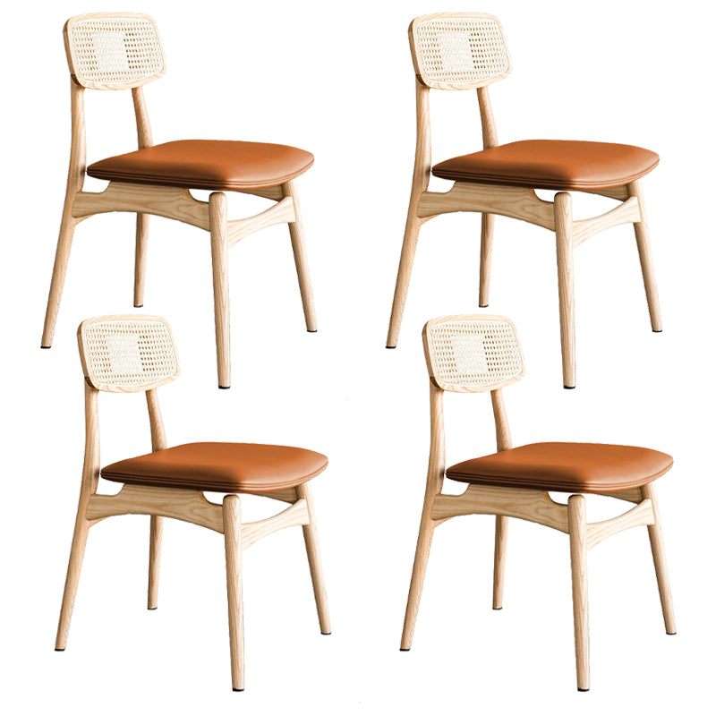 Chaise en bois de chêne de style contemporain, cuisine, salle à manger, chaises latérales à dossier ouvert