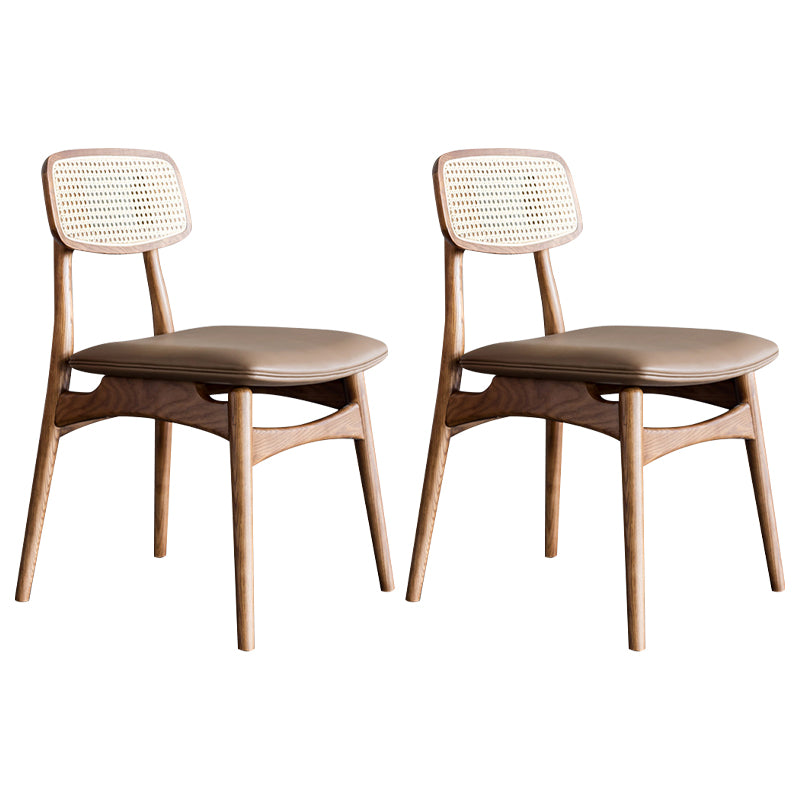 Chaise en bois de chêne de style contemporain, cuisine, salle à manger, chaises latérales à dossier ouvert
