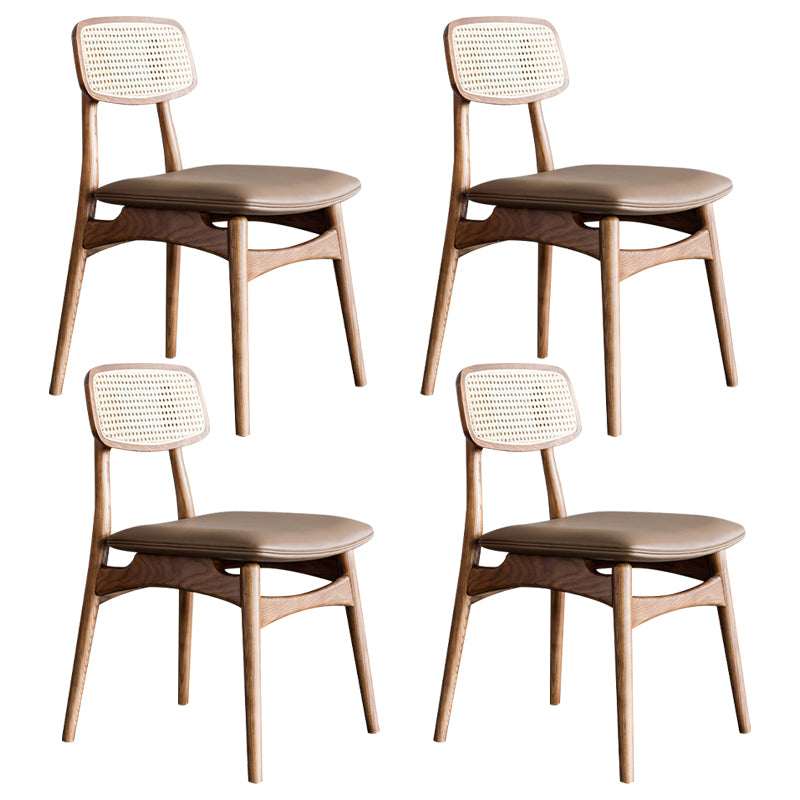 Chaise en bois de chêne de style contemporain, cuisine, salle à manger, chaises latérales à dossier ouvert