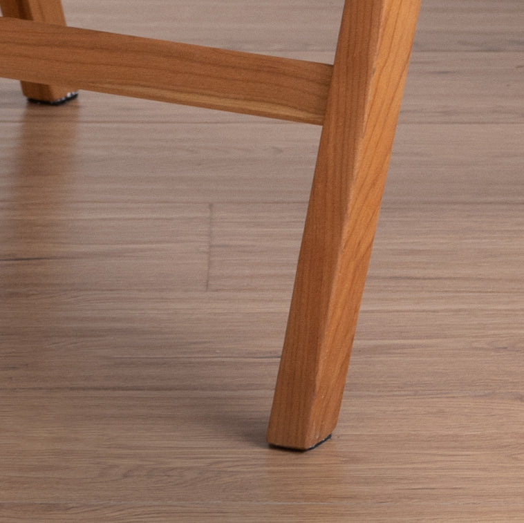 Silla de comedor de madera de estilo contemporáneo, respaldo abierto, silla lateral para cocina
