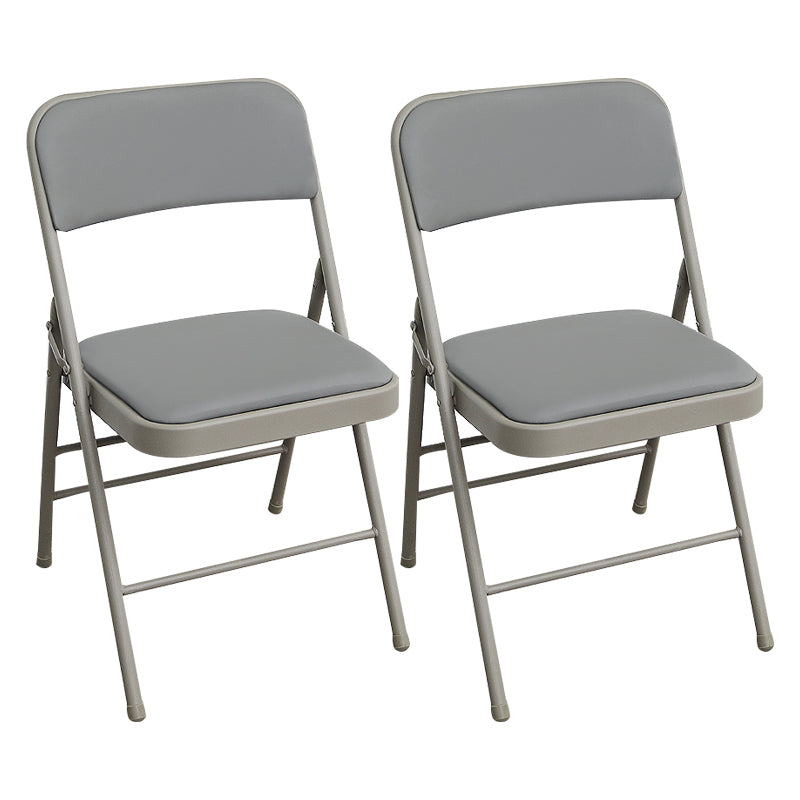 Silla de comedor de metal contemporáneo, silla lateral plegable sin brazos para el hogar, con respaldo abierto