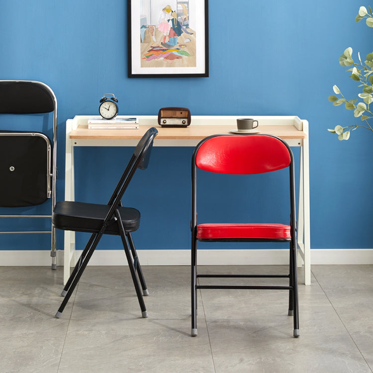 Chaise d'appoint moderne en métal, intérieur et extérieur, sans accoudoirs, coussinée, dossier ouvert, pour salle à manger
