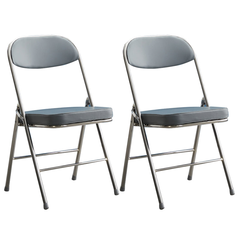 Chaise d'appoint moderne en métal, intérieur et extérieur, sans accoudoirs, coussinée, dossier ouvert, pour salle à manger