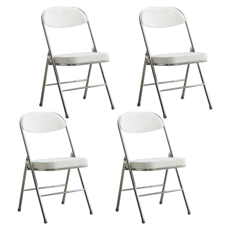 Chaise d'appoint moderne en métal, intérieur et extérieur, sans accoudoirs, coussinée, dossier ouvert, pour salle à manger