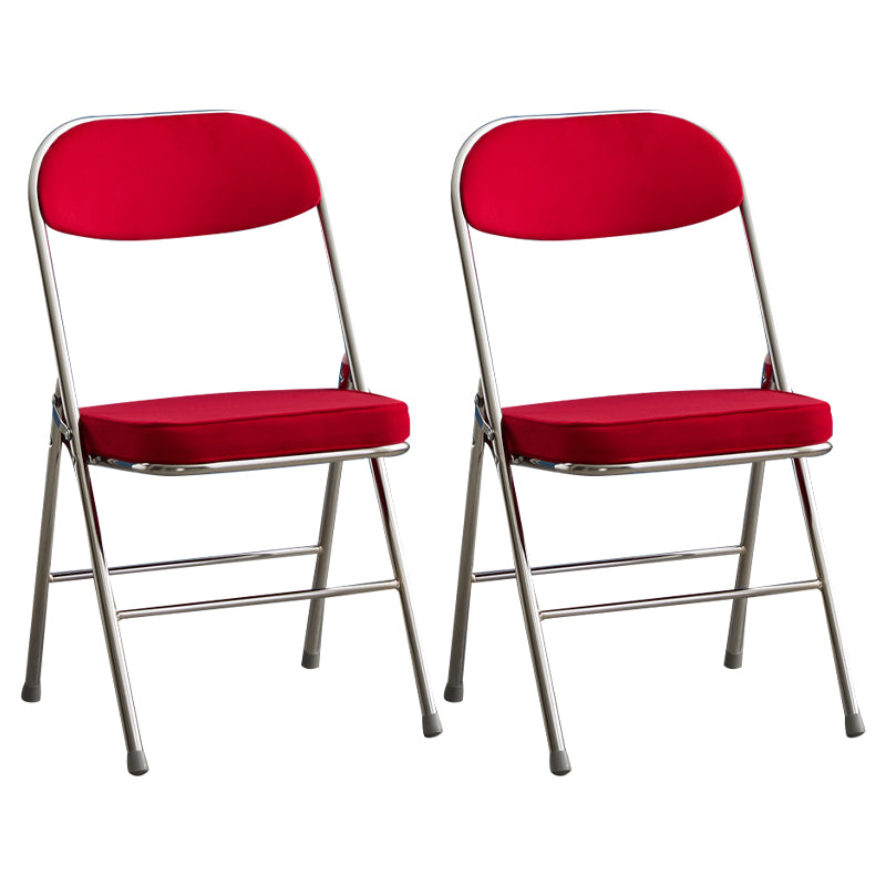 Chaise d'appoint moderne en métal, intérieur et extérieur, sans accoudoirs, coussinée, dossier ouvert, pour salle à manger
