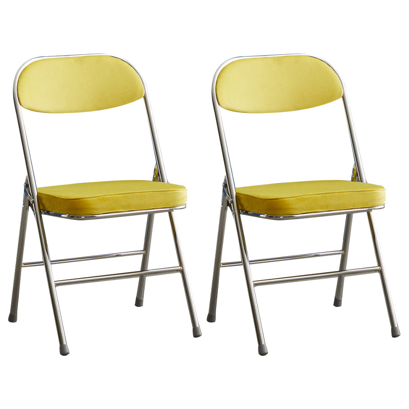 Chaise d'appoint moderne en métal, intérieur et extérieur, sans accoudoirs, coussinée, dossier ouvert, pour salle à manger
