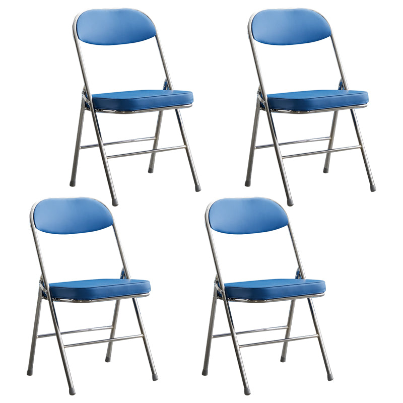 Chaise d'appoint moderne en métal, intérieur et extérieur, sans accoudoirs, coussinée, dossier ouvert, pour salle à manger