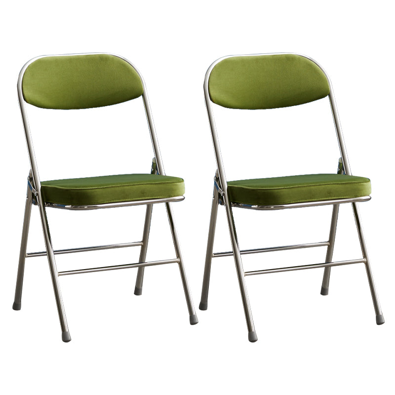 Chaise d'appoint moderne en métal, intérieur et extérieur, sans accoudoirs, coussinée, dossier ouvert, pour salle à manger
