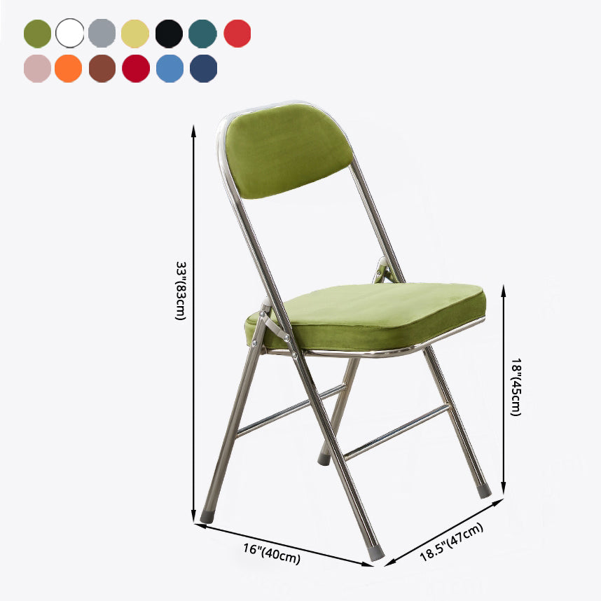 Chaise d'appoint moderne en métal, intérieur et extérieur, sans accoudoirs, coussinée, dossier ouvert, pour salle à manger