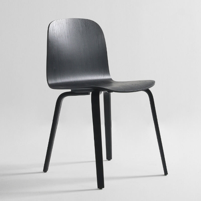 Chaise d'appoint de salle à manger de Style moderne, sans accoudoirs, à dossier solide, avec pieds en bois, pour la cuisine
