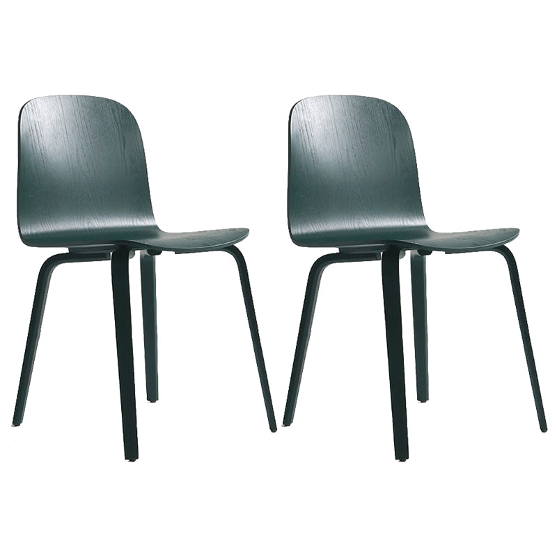 Chaise d'appoint de salle à manger de Style moderne, sans accoudoirs, à dossier solide, avec pieds en bois, pour la cuisine