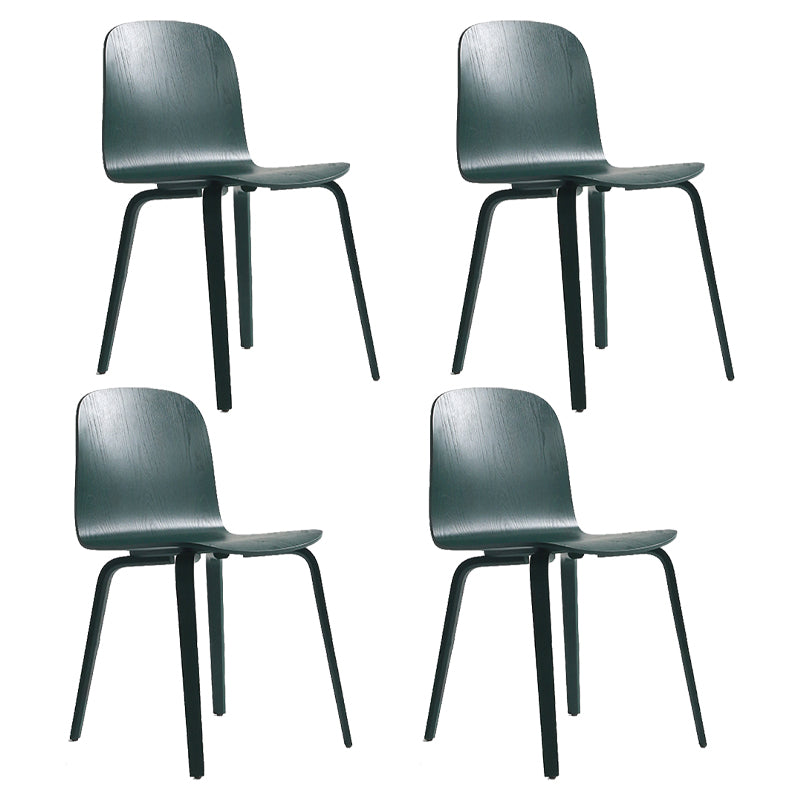 Chaise d'appoint de salle à manger de Style moderne, sans accoudoirs, à dossier solide, avec pieds en bois, pour la cuisine