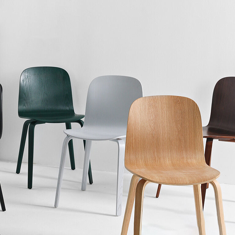 Chaise d'appoint de salle à manger de Style moderne, sans accoudoirs, à dossier solide, avec pieds en bois, pour la cuisine