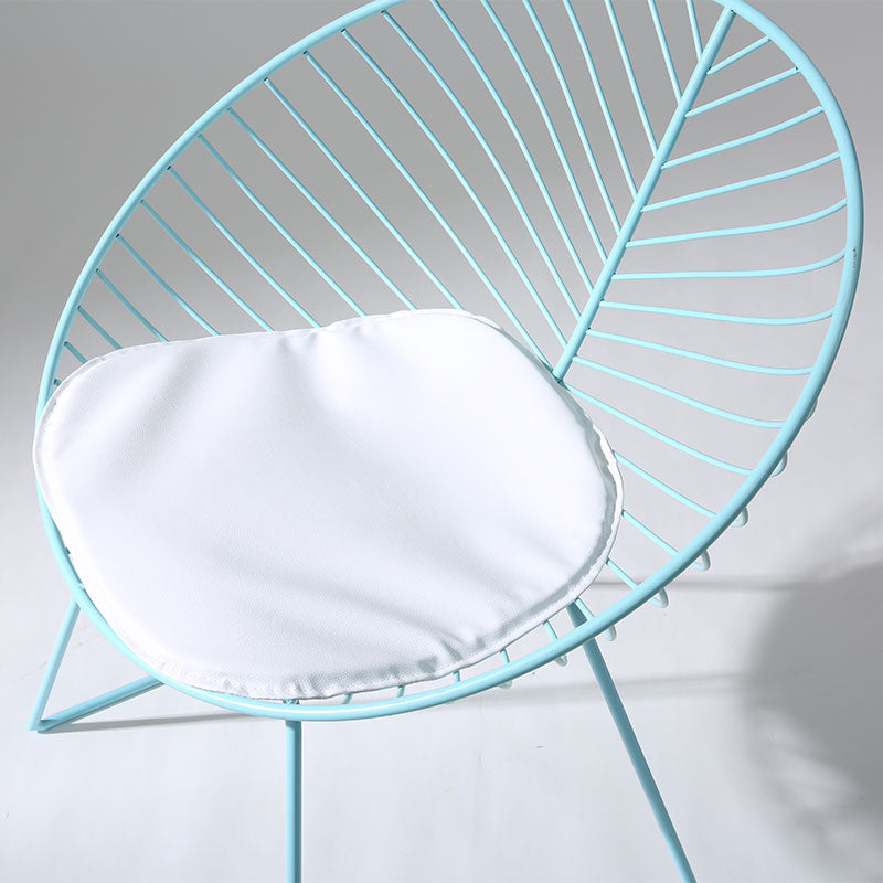 Sillas de comedor sin brazos de estilo industrial, sillas laterales con patas de metal