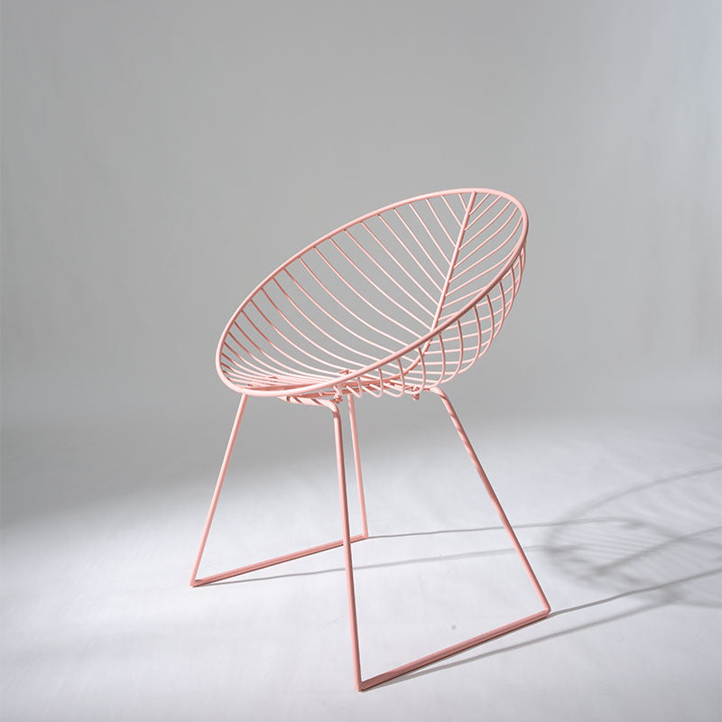 Chaises de salle à manger sans accoudoirs de style industriel, chaises d'appoint avec pieds en métal