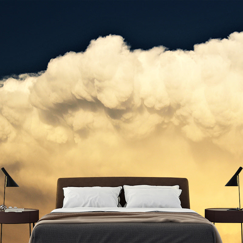Cloudiness View Wall Covering for Bedroom Home Wall Decor, Moisture Resistant