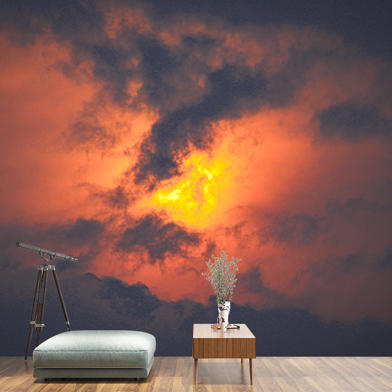 Cloudiness View Wall Covering for Bedroom Home Wall Decor, Moisture Resistant