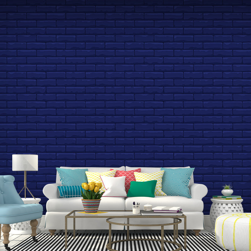 Brick Wall Illustration Mural Living Room Wall Art, Personalized Size Available