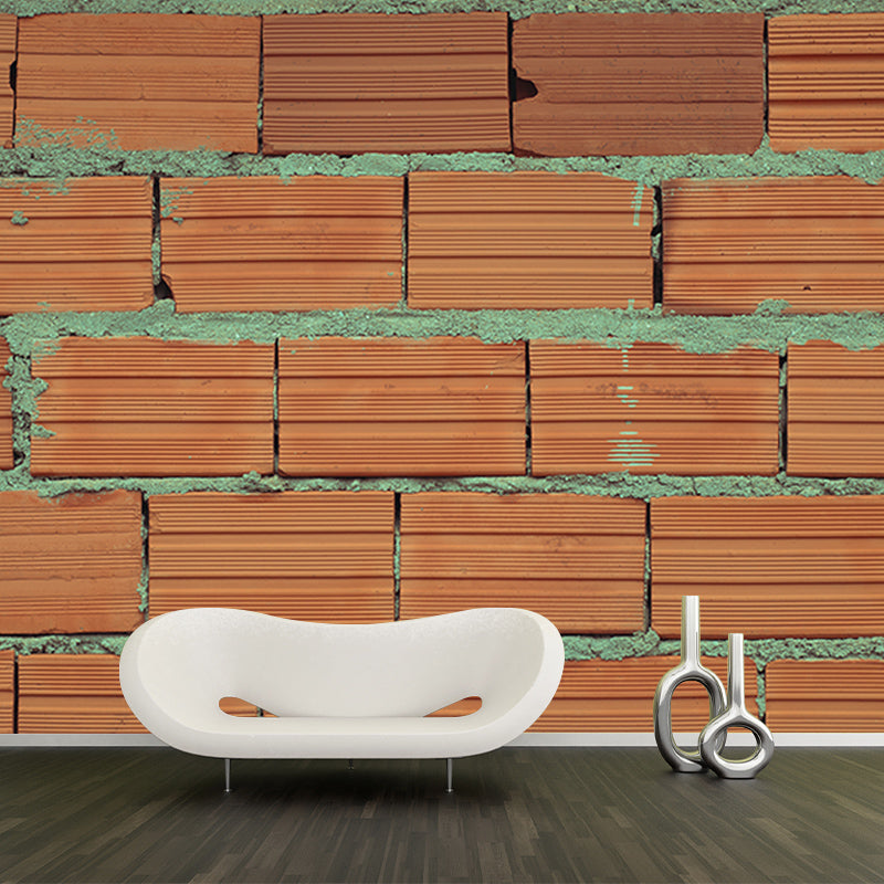Industrial Style Brick Wall Mural Living Room Wall Art, Personalized Size Available