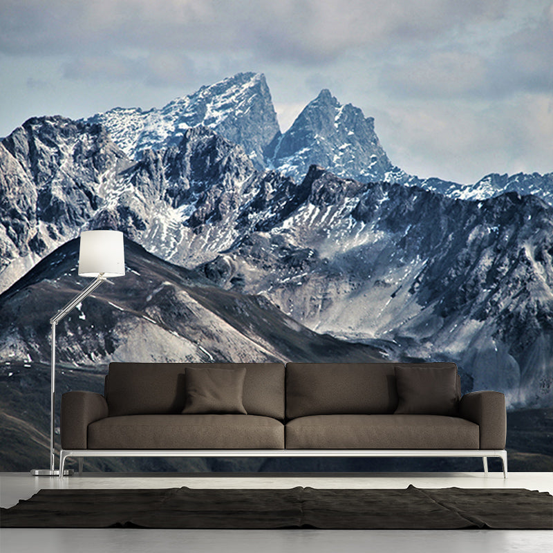 Mountain View Wall Mural for Living Room Bedroom, Removable, Customized Size