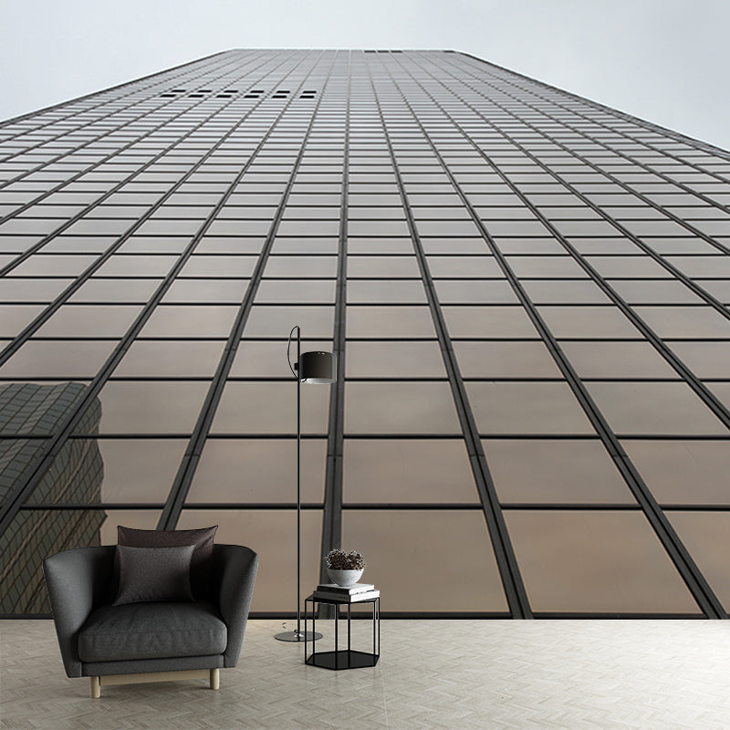 Modern City Building Mural for Living Room Decoration, Mildew Resistant