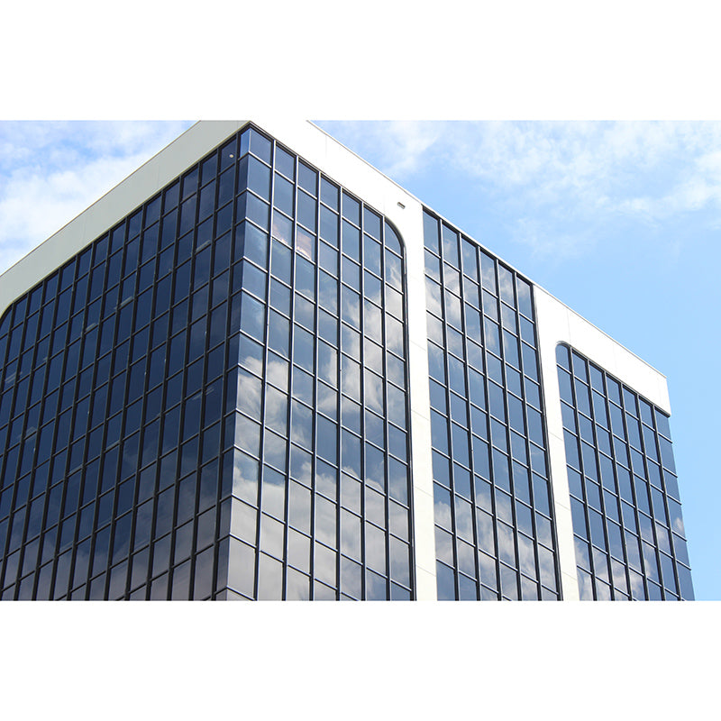 Urbanized Building Mural Wallpaper for Meeting Room, Moisture Resistant