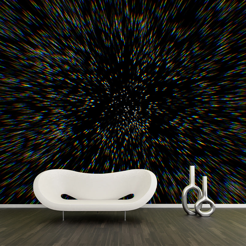 Modern Abstraction Wall Mural Mildew Resistant Wallpaper for Dining Room