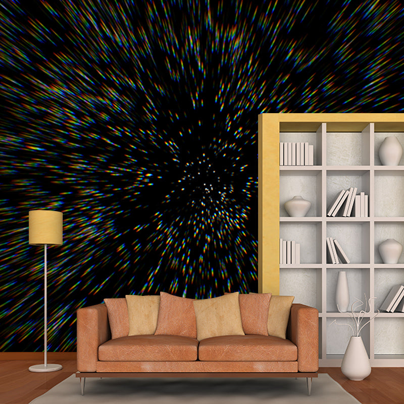 Modern Abstraction Wall Mural Mildew Resistant Wallpaper for Dining Room