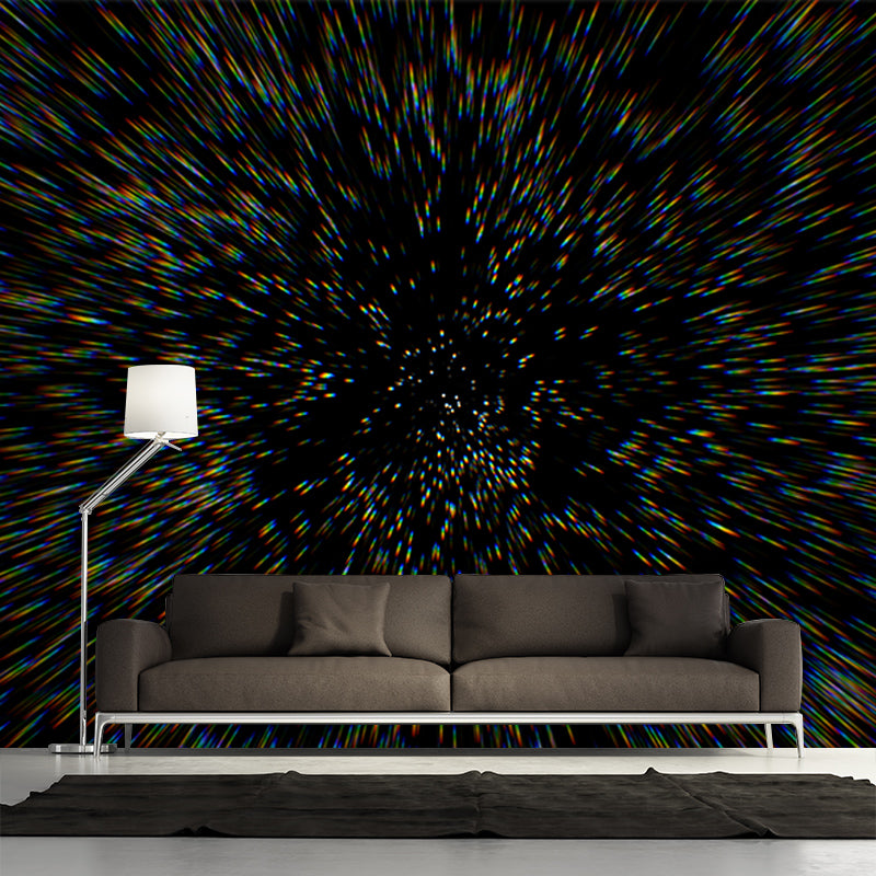 Modern Abstraction Wall Mural Mildew Resistant Wallpaper for Dining Room