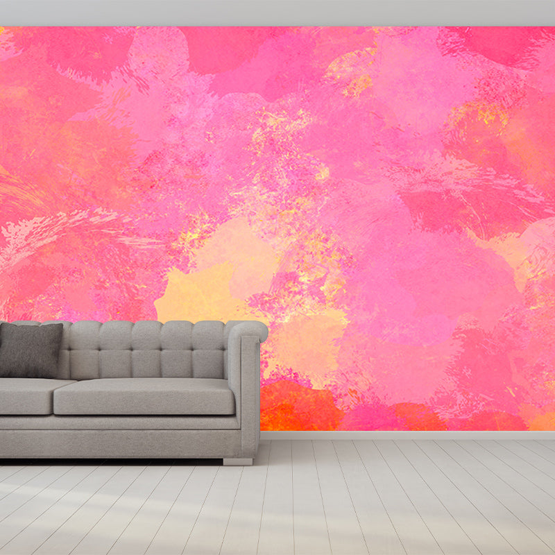 Customized Color Abstract Wall Mural Mildew Resistant Wallpaper for Dining Room