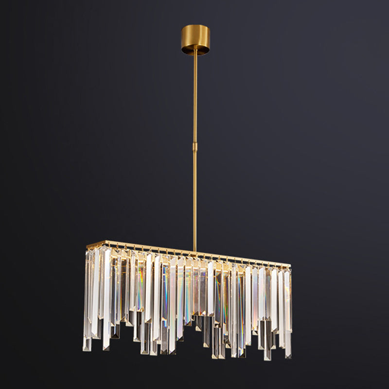 Crystal Contemporary Geometric Island Lighting Multi Lights Chandelier Lighting Fixtures