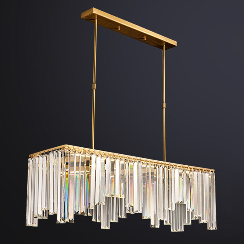 Crystal Contemporary Geometric Island Lighting Multi Lights Chandelier Lighting Fixtures