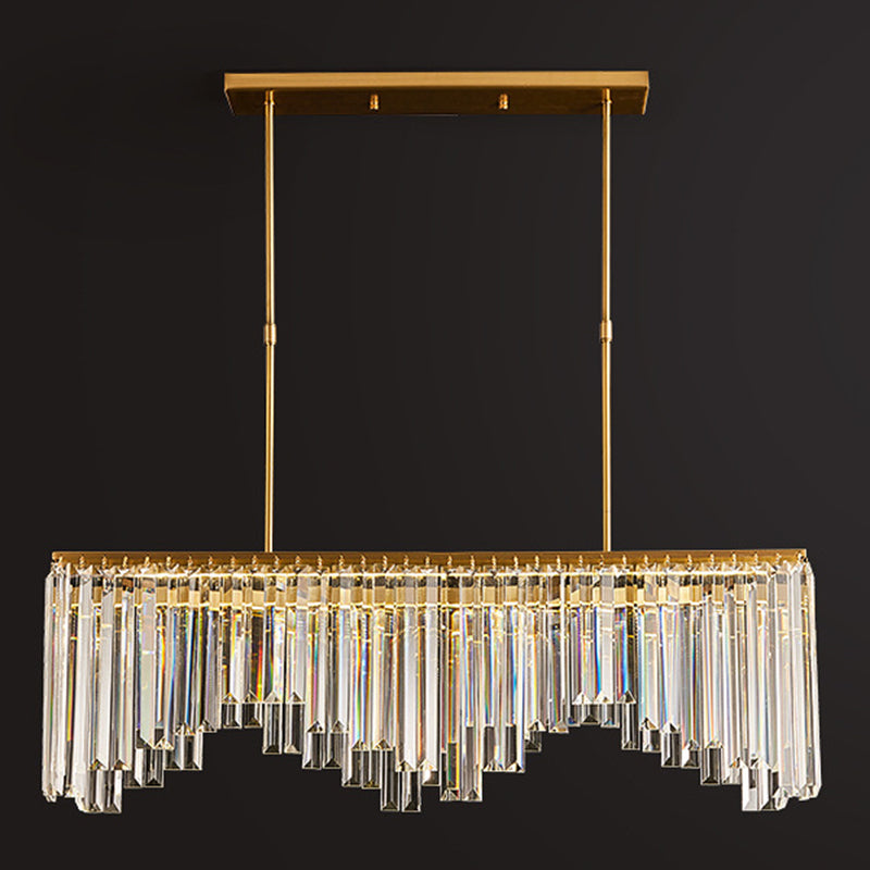 Crystal Contemporary Geometric Island Lighting Multi Lights Chandelier Lighting Fixtures