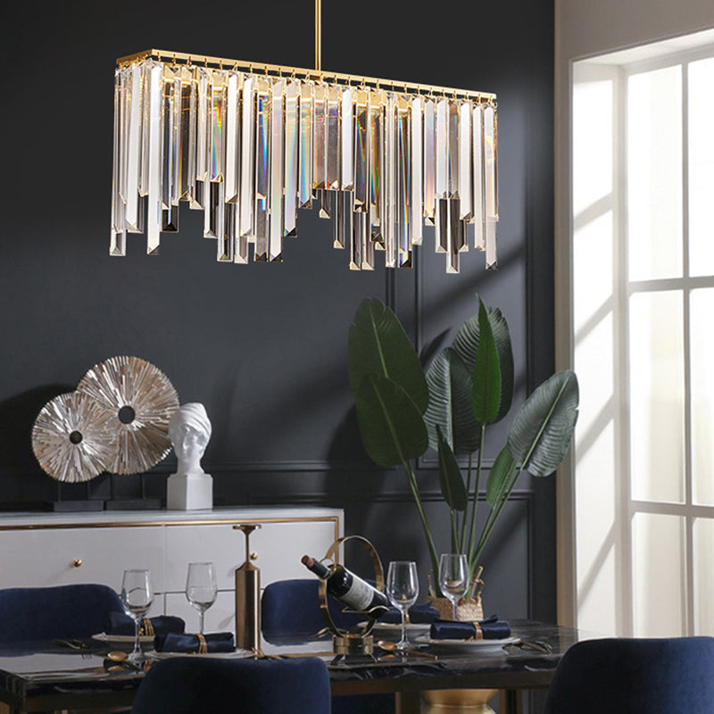 Crystal Contemporary Geometric Island Lighting Multi Lights Chandelier Lighting Fixtures